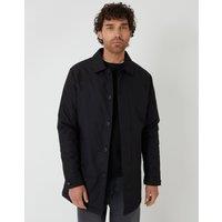 threadbare Men's Collared Coat in Black | Size: Medium