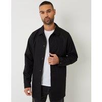 threadbare Men's Showerproof Longline Mac in Black | Size: Medium