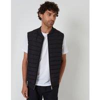 threadbare Men's Quilted Hybrid Gilet in Black | Size: XL
