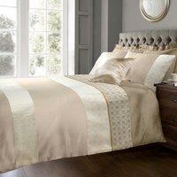 Intimates Pandora Duvet Cover & Pillowcase Set with Jacquard in Brown | Size: Double