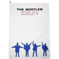 Beatles Help Band logo Tea Towel in White