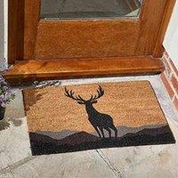 Marco Paul Heavy Duty Door Mat - Monarch Stag in Brown | Size: Medium