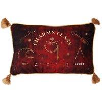 Warner Bros Harry Potter Alumni Velvet Cushion - Charms Class in Burgundy