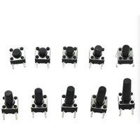 NESTLUNE 200PCS Tactile Switch Push Button 4Pin 6x6mm in Silver | Size: 1000mm x 400mm