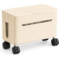 Kelvenix Cable Management Box with Wheels in Beige | Size: 10000mm x 520mm