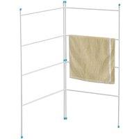 PAWNORA 2 Fold Clothes Airer Indoor/Outdoor Horse Rack in White | Size: 0.6m2