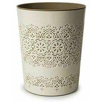 PAWNORA 9 Liter Waste Rubbish Paper Bin in Cream