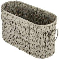 Kelvenix Grey Bathroom Toilet Paper Organizer Basket