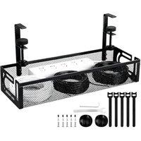 Kelvenix Black Cable Management Organizer No Drill Cable Management | Size: 10000mm x 520mm