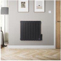H&O Direct 1200W Electric Oil Filled Radiator Space Heater with LED Screen in Black