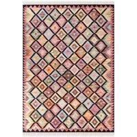 THE RUGS Kamal Kelim Rug, Handwoven Wool & Cotton, Reversible 3mm Flat Pile | Size: 120 cm x 170 cm