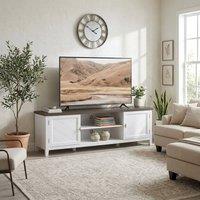 STILVORA TV Unit for TVs up to 42 inch with Storage in White