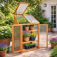 Marco Paul Mini Cold Frame Greenhouse in Beige