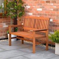 Marco Paul Traditional Wooden Garden Bench in Brown