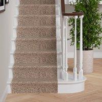 Kukoon 3ft - 39ft Beige Stair Carpet Long Hallway Custom Runner Rug | Size: 70 cm x 5480 cm