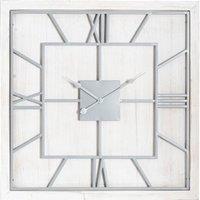 Hill Interiors Williston Square Wall Clock in White