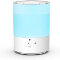 PureMate Humidifiers for Bedroom 4L w/ 7 Colour Changing Light, Top-Fill Cool Humidifier for Baby Room & Home, Humidity for Plants, Quiet Operation