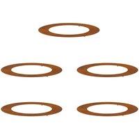 Berkfield Home Corten Steel Planter Corten Steel Large Decorative Inlays in Brown