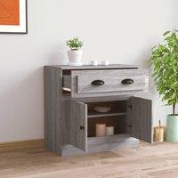Berkfield Home Sideboard Grey Sonoma 70x35.5x67.5 cm Engineered Wood