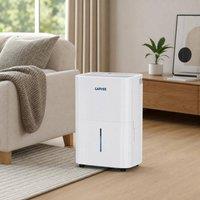 London Boutique 20L/Day Dehumidifier 5.5L Water Tank Dehumidifiers w/ 24 Hours Timer in White