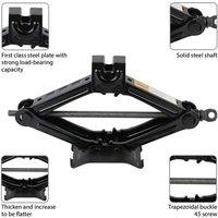 Nordara 2.5T Scissor Jack with Extendable Wheel Wrench Set in Black