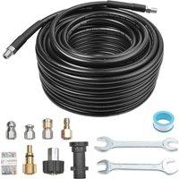 NESTLUNE 30M Replacement High Pressure Washer Hose Pipe in Black | Size: 2.5kg