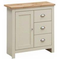 PAWNORA Living Room Furniture 1 Door Sideboard in Cream