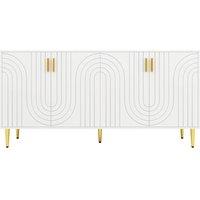 PAWNORA Modern Sideboard Storage Cabinet in White