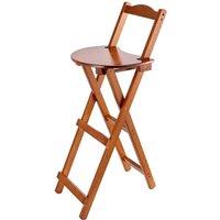 KORVIXA Natural wood color Kitchen Bamboo Folding Stools in Brown | Size: 100 cm x 100 cm