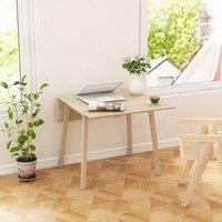 EONLION Natural Folding Dining Table for Small Space Wood | Size: 100 cm