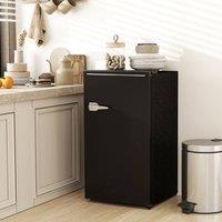 EONLION Black Under Counter Fridge 85L Retro Freestanding | Size: 100 cm