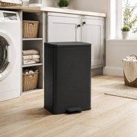 STILVORA 20L Pedal Bin with Soft-Close Lid, Black