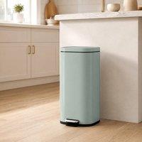 STILVORA 30L Kitchen Bin with Soft-Close Lid in Green