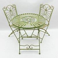 Minster Foldable Bistro Set - Leaf Green