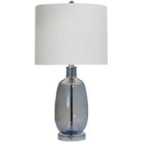 Minster Table Lamp - Ceramic - L28 x W28 x H24 cm - White in Blue
