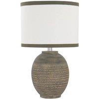 Minster Table Lamp - Ceramic - L28 x W28 x H24 cm - Brown