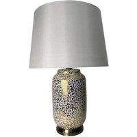 Minster 63 x 40 cm Lamp & Shade - Ceramic - L33 x W40 x H63 cm in Grey