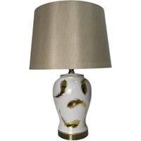 Minster 65 x 40 cm Lamp & Shade - Ceramic - L26 x W40 x H65 cm in Brown