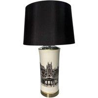 Minster 73 x 43 cm Lamp & Shade - Ceramic - L35 x W43 x H74 cm in Black