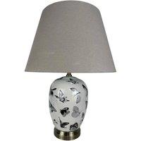 Minster Lamp & Shade - Ceramic - L22 x W22 x H41 cm in Brown