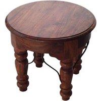 Minster Round Coffee Table - Wood - L60 x W60 x H40 cm in Brown