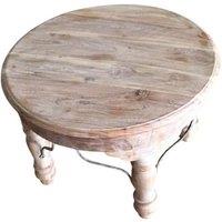 Minster Round Coffee Table - Wood - L60 x W60 x H40 cm - Brown