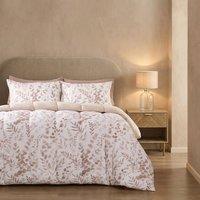 OHS Floral Coverless 10.5 TOG Duvet Set Pillowcase Quilted Cover in Natural | Size: King