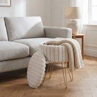 GAVENO CAVAILIA Ribbed Hairpin Storage Stool in Natural