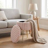 GAVENO CAVAILIA Ribbed Hairpin Storage Stool in Pink