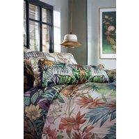 House of Norris Mozambique Velvet Mink Printed Cushion with Satin Piped Trim
