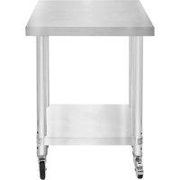 Monstershop KuKoo Work Table - 60cm x 45cm x 86cm in Silver | Size: 60 cm x 45 cm x 86 cm