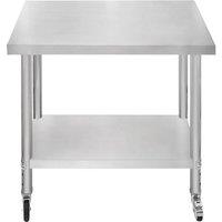 Monstershop KuKoo Work Table - 90cm x 60cm x 86cm in Silver | Size: 90 cm x 60 cm x 86 cm