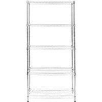 Monstershop KuKoo Wire Racking - 45cm x 90cm x 180cm in Silver | Size: 45 cm x 90 cm x 180 cm
