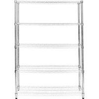 Monstershop KuKoo Wire Racking - 45cm x 150cm x 180cm in Silver | Size: 45 cm x 150 cm x 180 cm